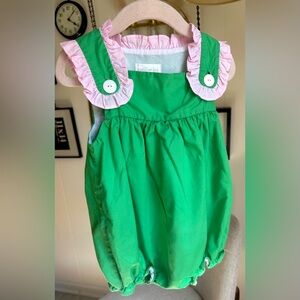 Green and Pink Kids One Piece